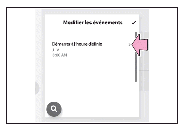 Utilisation de la fonction de calendrier de recharge